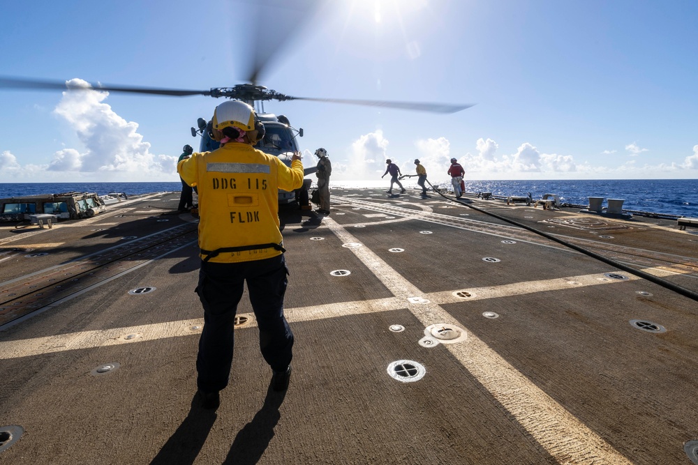 USS Rafael Peralta Conducts Flight Operations