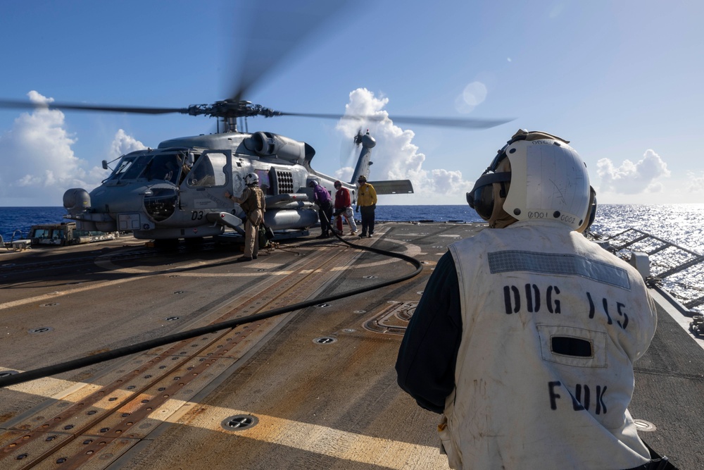 USS Rafael Peralta Conducts Flight Operations