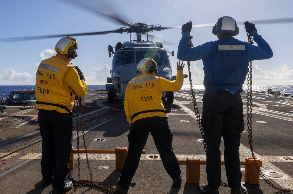 USS Rafael Peralta Conducts Flight Operations