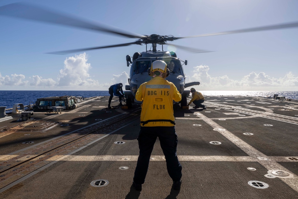 USS Rafael Peralta Conducts Flight Operations