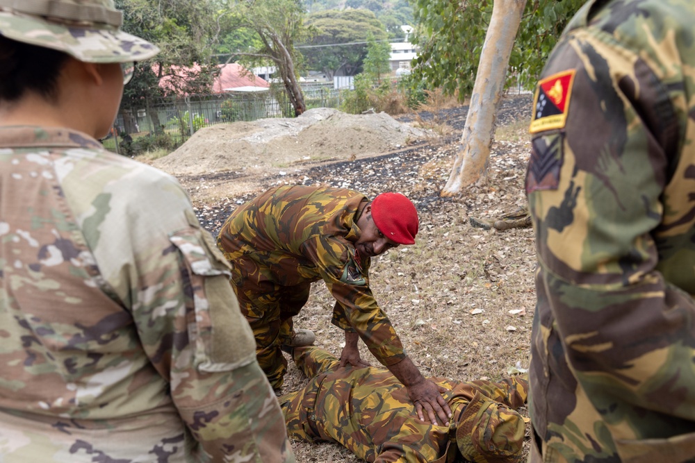 8th MPs conduct law enforcement training with PNGDF