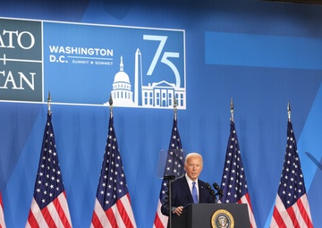 President Joe Biden Heads Press Conference at 75th NATO Summit