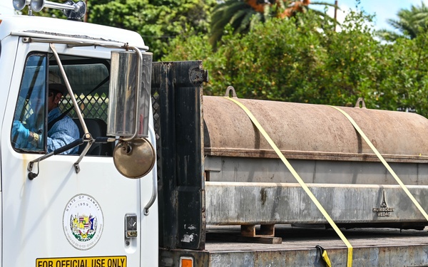Joint Base Pearl Harbor-Hickam Hawaii transfers Wastewater Treatment Plant Centrifuge to Maui County