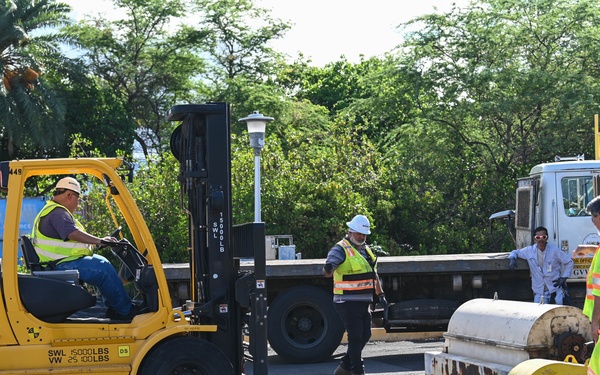 Joint Base Pearl Harbor-Hickam Hawaii transfers Wastewater Treatment Plant Centrifuge to Maui County