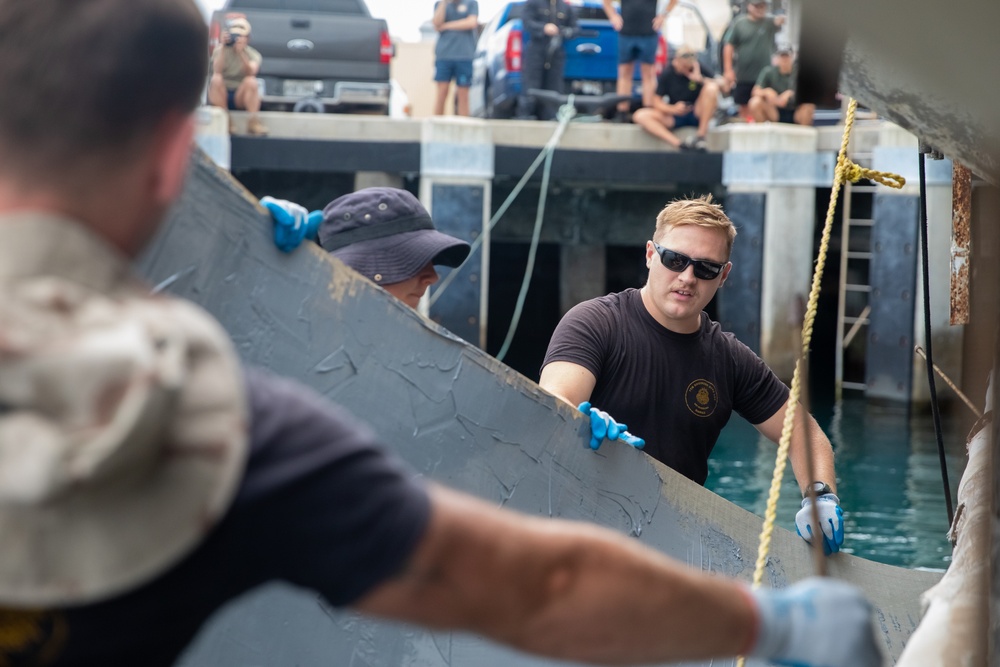 7th Engineer Dive Det leads RIMPAC partners in restoring pier at Joint Base Pearl Harbor-Hickam