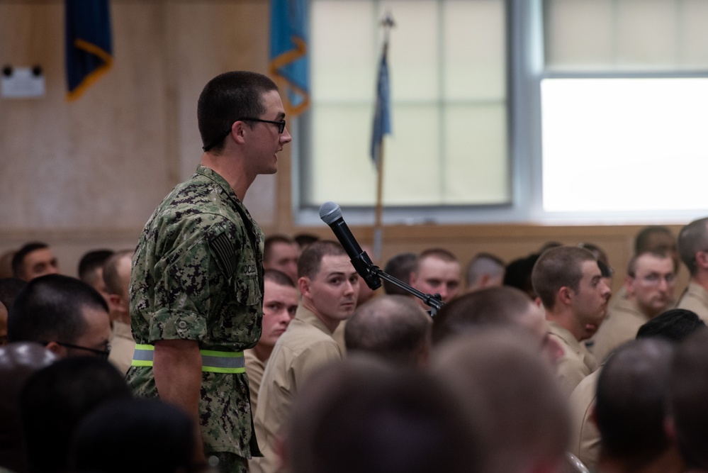 CNO and MCPON visit Naval Station Newport, R.I.