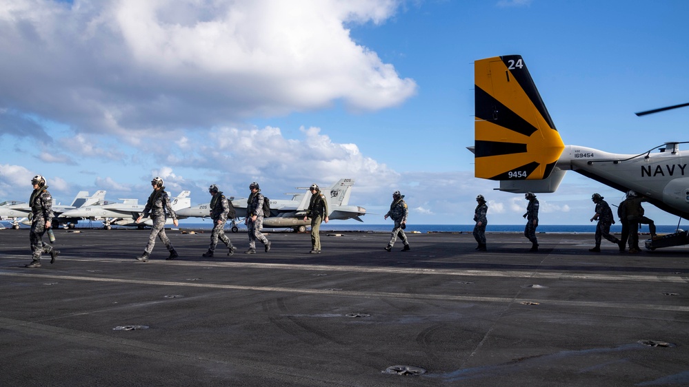 CMV-22B Osprey Lands on USS Carl Vinson During RIMPAC 2024