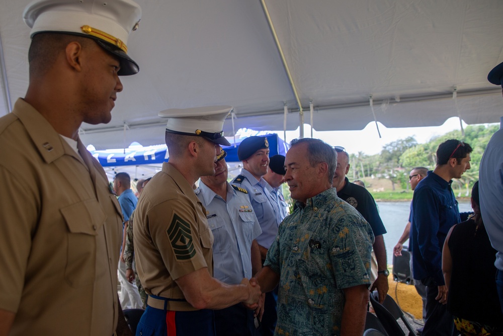 Camp Blaz Marines participate in the Inalåhan Memorial