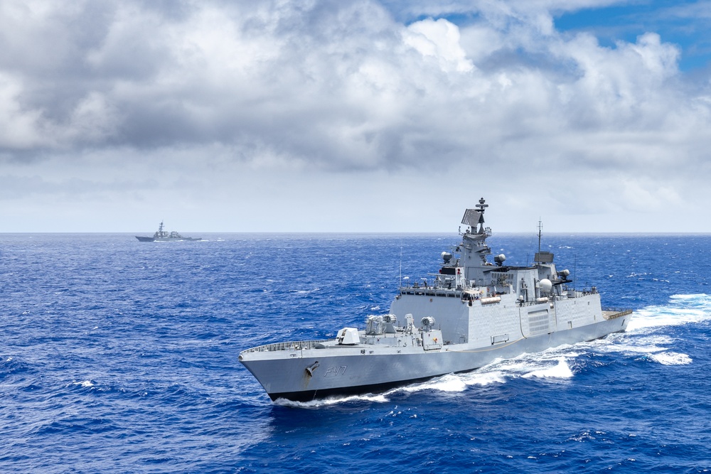 Indian frigate during RIMPAC2024