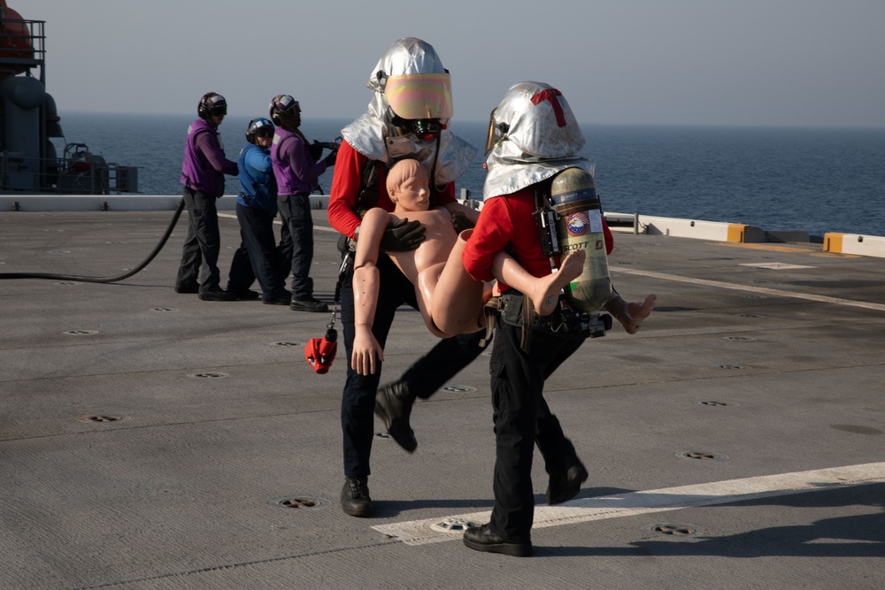 USS Lewis B. Puller Damage Control Drills