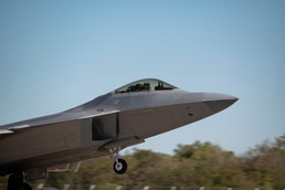U.S. F-22s take flight during Exercise Pitch Black
