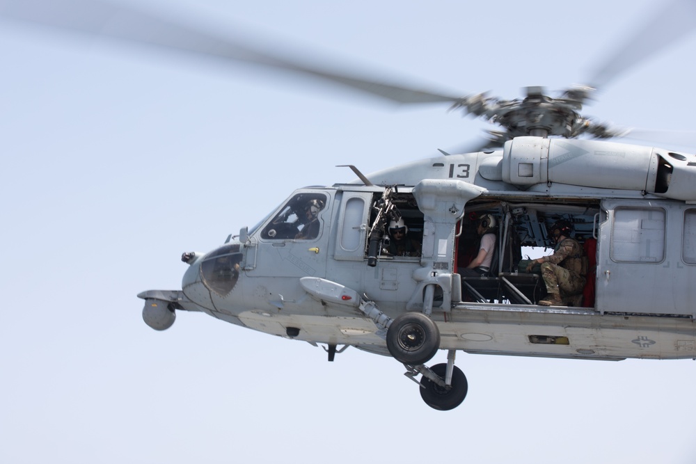 Helicopter Sea Combat Squadron 26 (HSC-26) Conducts Flight Operations from the USS Lewis B, Puller in the 5TH Fleet.