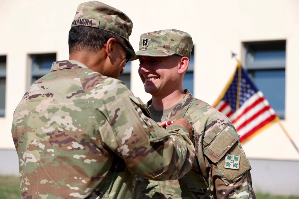 64th BSB conducts a company Change of Command in Poland