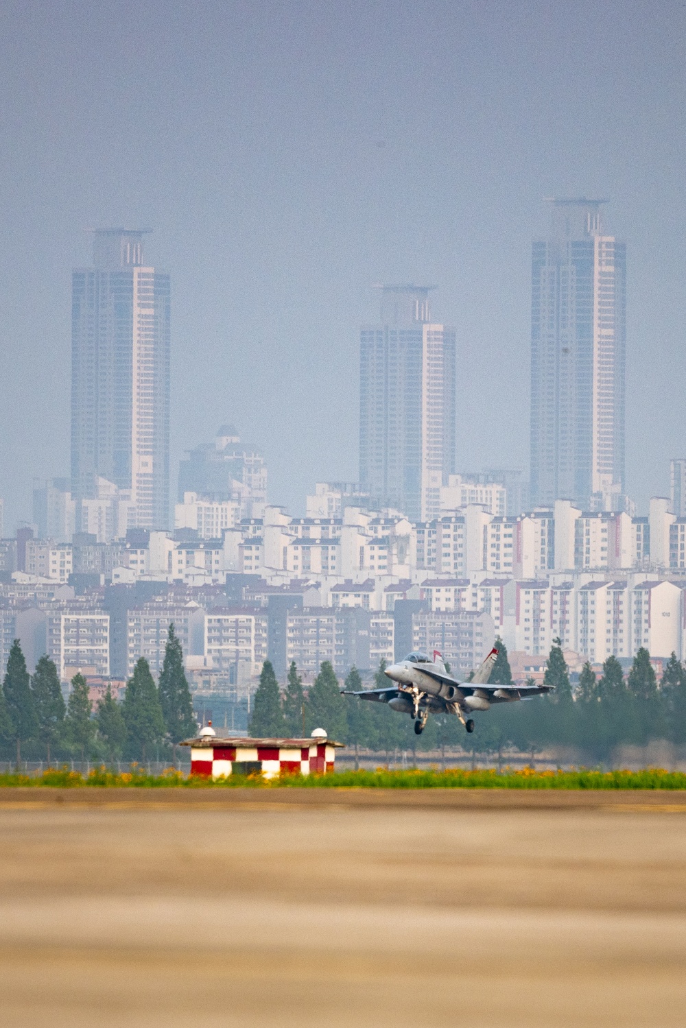 F/A-18 Hornet Aircraft with VMFA(AW) 224 Arrive at Suwon Air Base