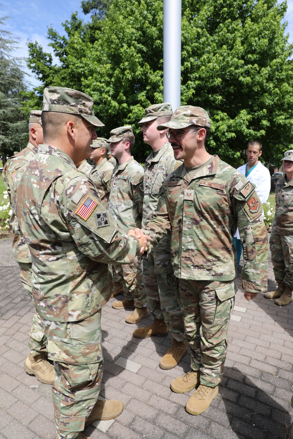 Army and Air Force medical personnel recognized for AFJROTC support