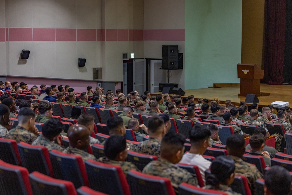 Next in the Chute | U.S. Marines and Airmen Attend Welcome Brief for South Korea Detachment