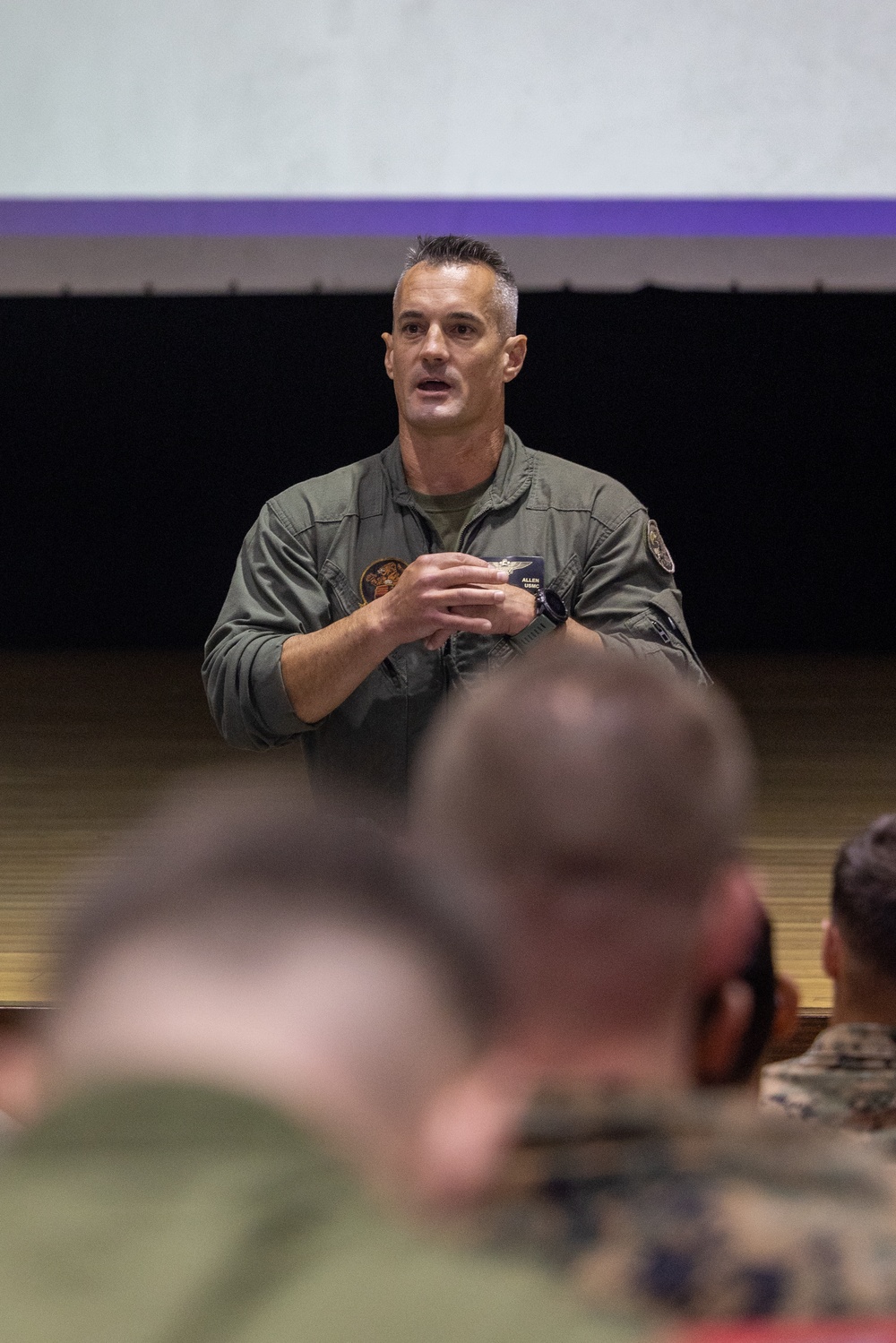 Next in the Chute | U.S. Marines and Airmen Attend Welcome Brief for South Korea Detachment