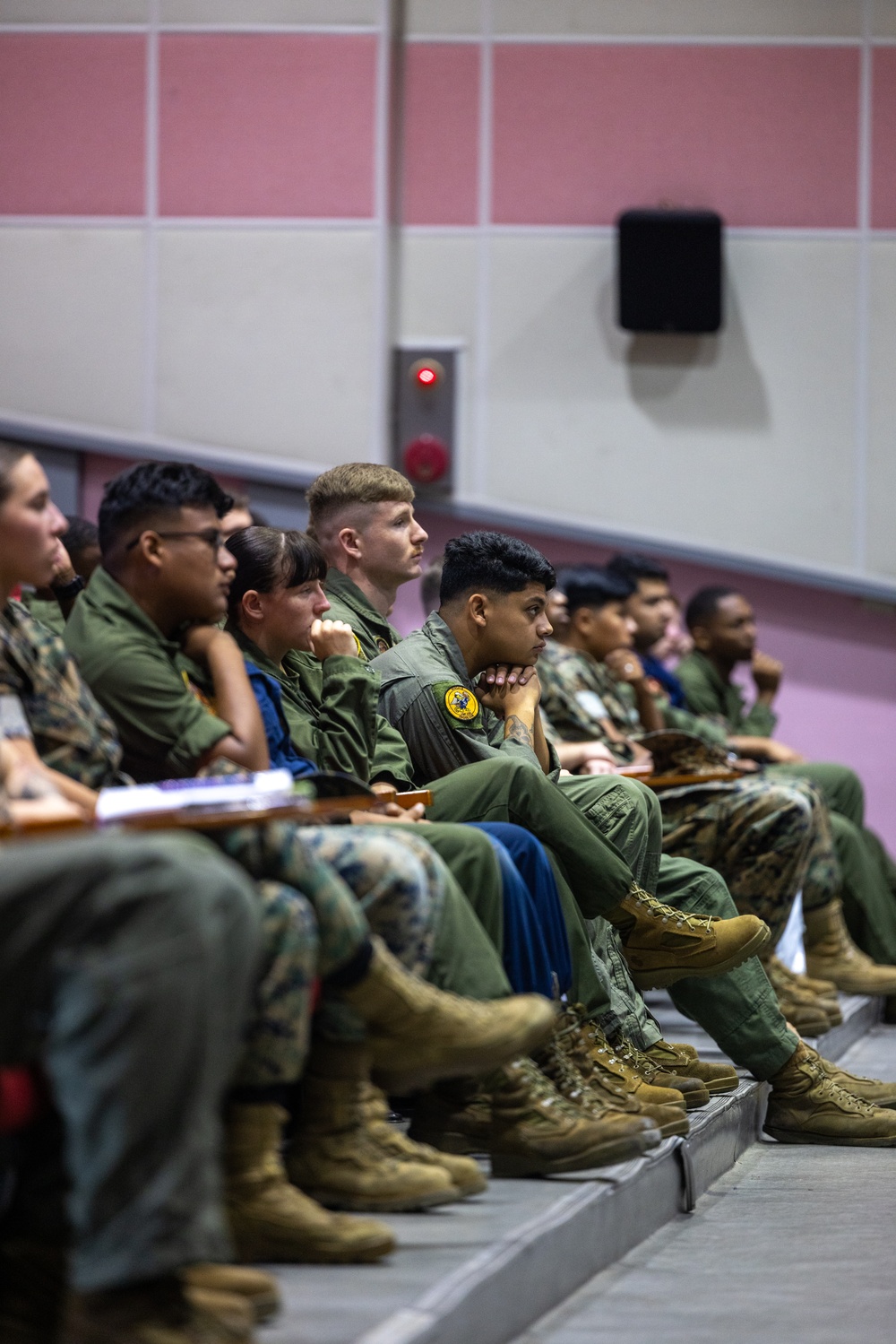 Next in the Chute | U.S. Marines and Airmen Attend Welcome Brief for South Korea Detachment