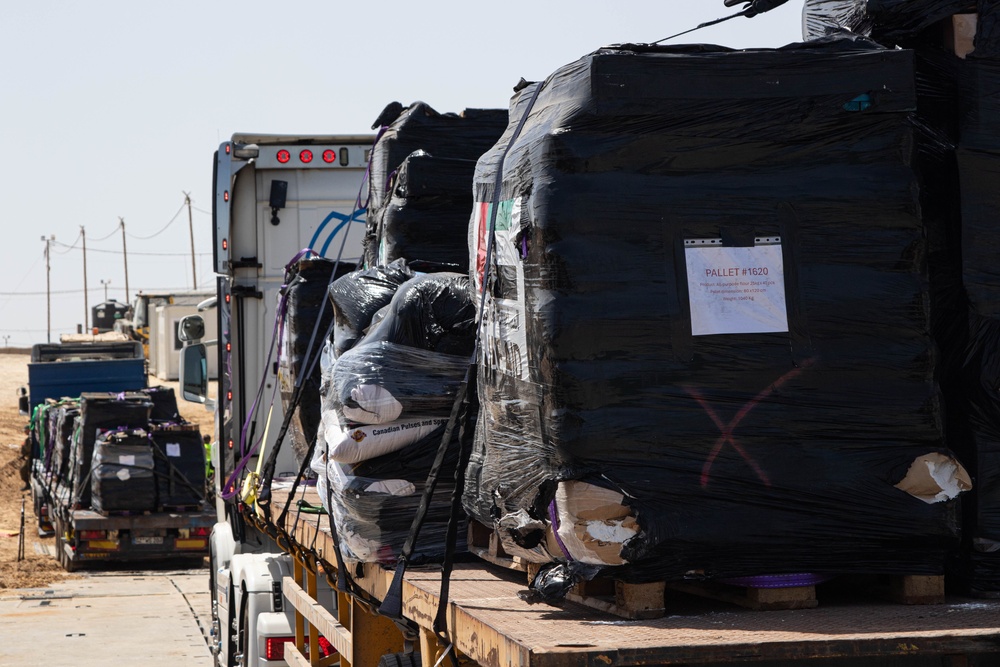 JLOTS Humanitarian Aid Delivered to Gaza