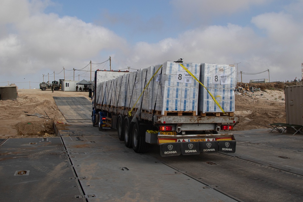 JLOTS Humanitarian Aid Delivered to Gaza