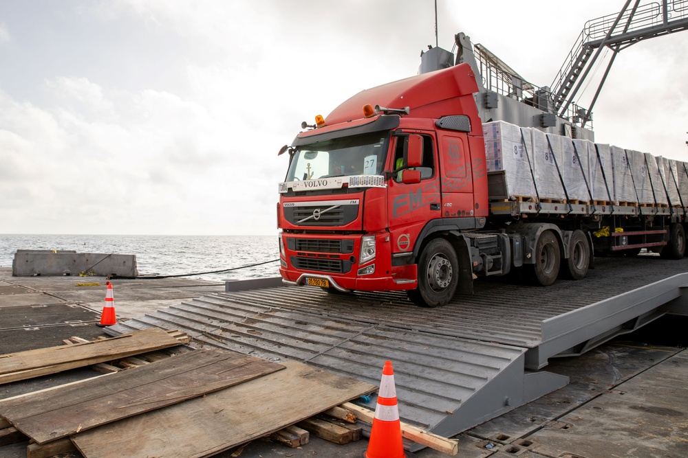 JLOTS Humanitarian Aid Delivered to Gaza