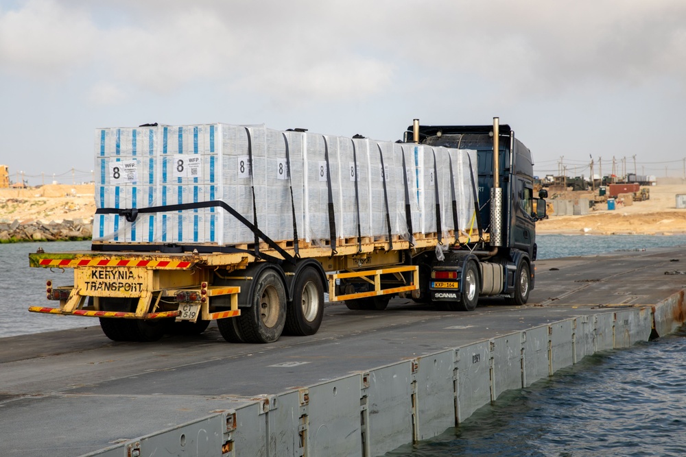 JLOTS Humanitarian Aid Delivered to Gaza