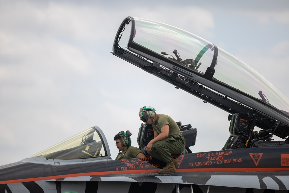 Get the Lead Out! | VMFA (AW)-224 Marines Conduct Operations Checks and Ordnance Offloading