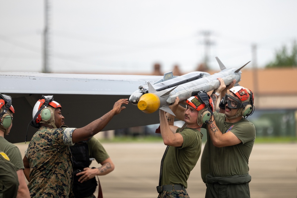 Get the Lead Out! | VMFA (AW)-224 Marines Conduct Operations Checks and Ordnance Offloading