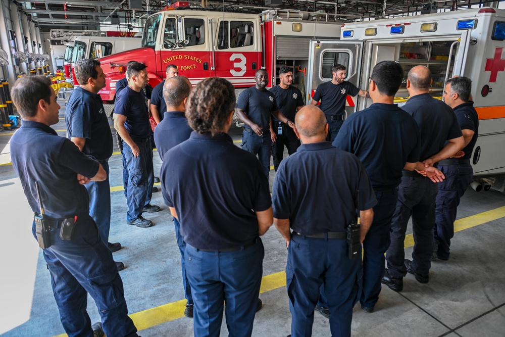 EMS conducts joint training with fire department