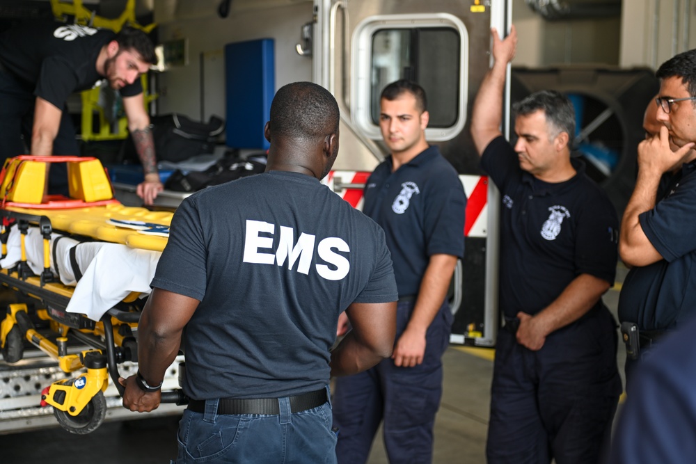 EMS conducts joint training with fire department