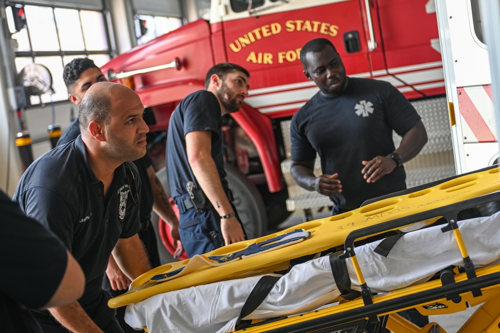 EMS conducts joint training with fire department