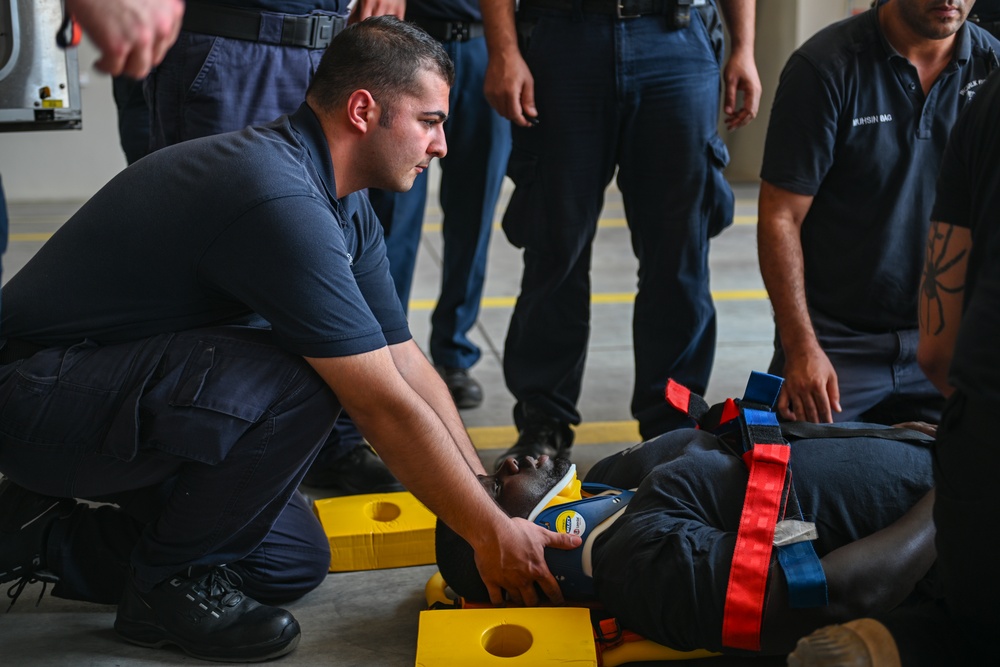 EMS conducts joint training with fire department