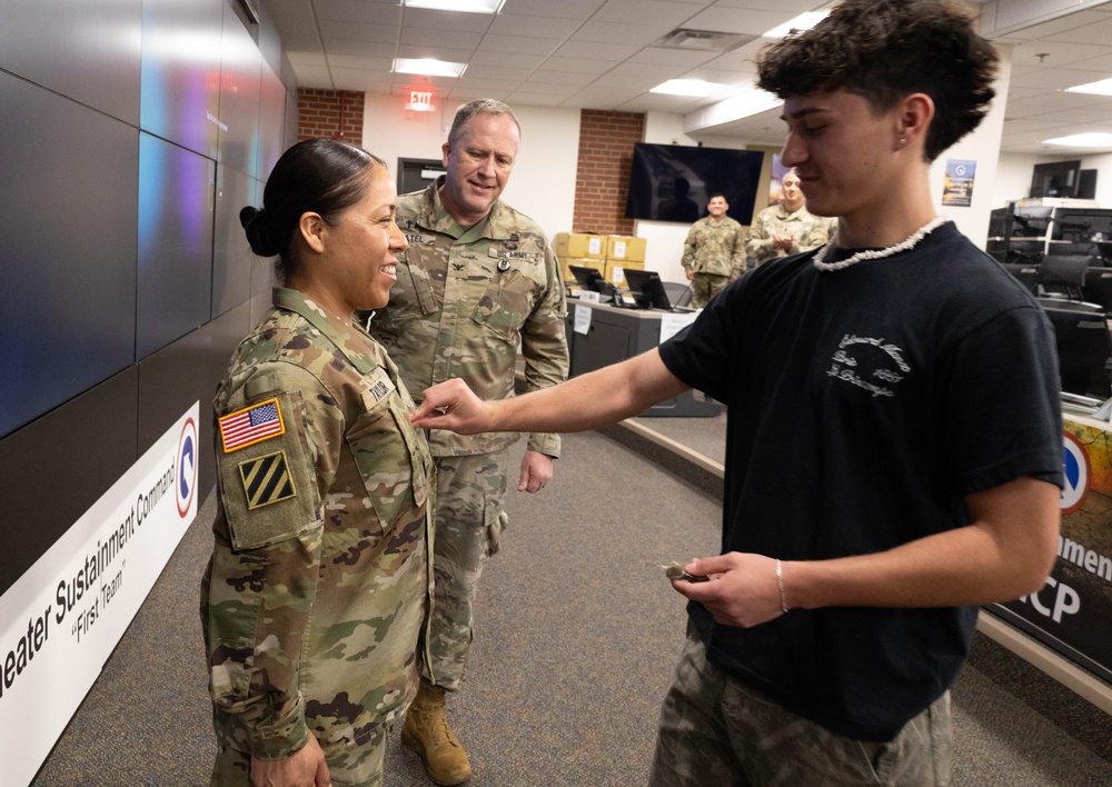 Sgt. Maj. Hilaria Taylor Lateral Promotion Ceremony