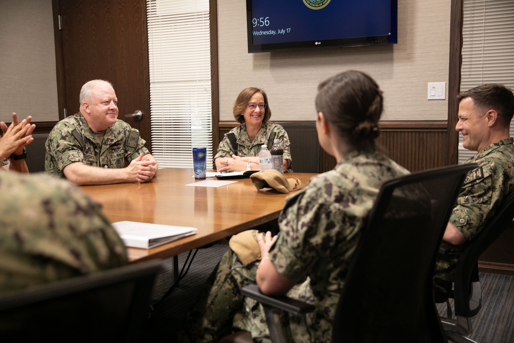 CNO, MCPON Visit NLEC