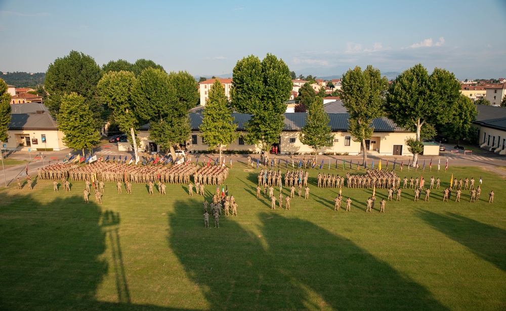 US Army Southern European Task Force, Africa (SETAF-AF) holds change of command ceremony