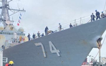 MARMC Completes USS McFaul's ISRA Eight Days Ahead of Schedule