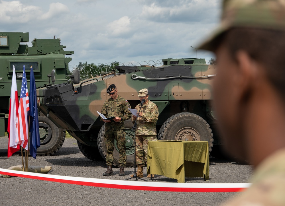 1st Cavalry Division “Cuts the Ribbon” on New Intermediate Staging Base in Poland