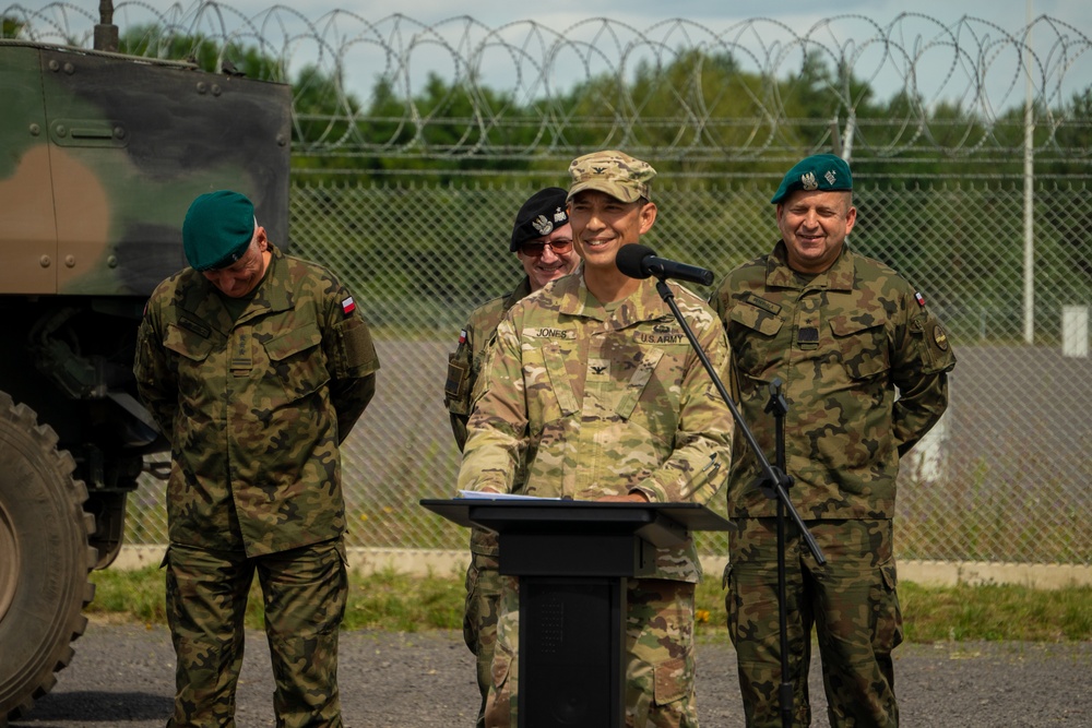 1st Cavalry Division “Cuts the Ribbon” on New Intermediate Staging Base in Poland