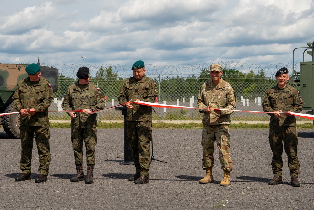 1st Cavalry Division “Cuts the Ribbon” on New Intermediate Staging Base in Poland