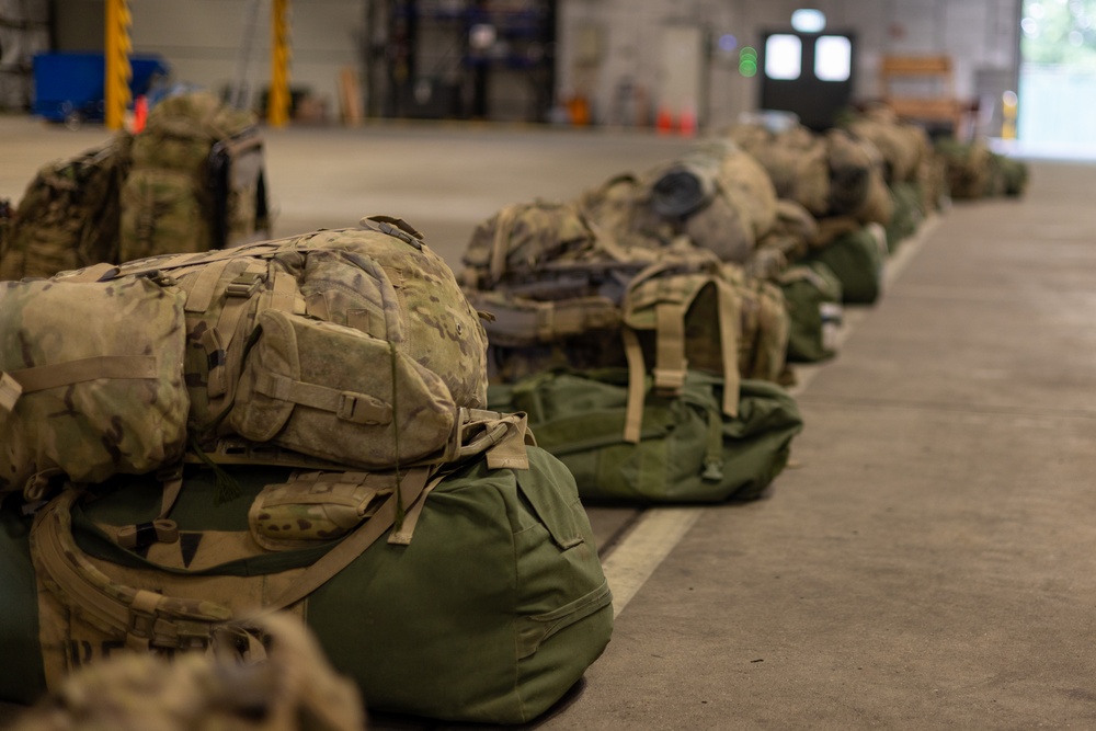 U.S. Army Soldiers Pack and Prepare for Eagle Partner 24