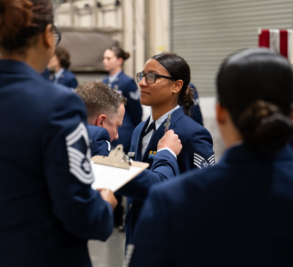 Blues inspection keep Airmen sharp at AFMAO