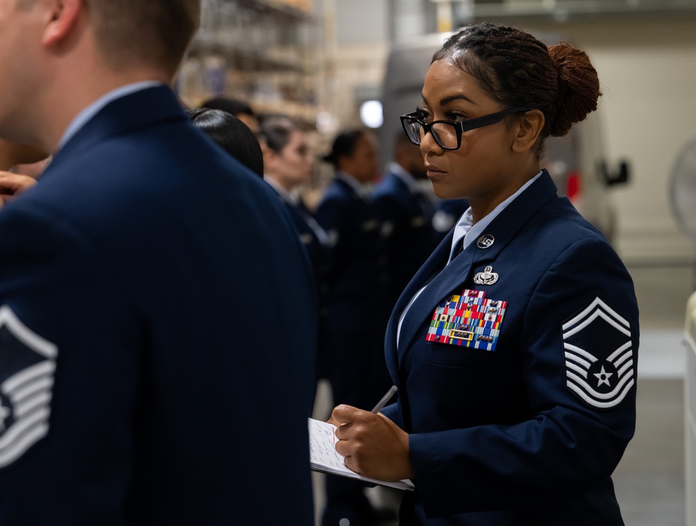 Blues inspection keep Airmen sharp at AFMAO