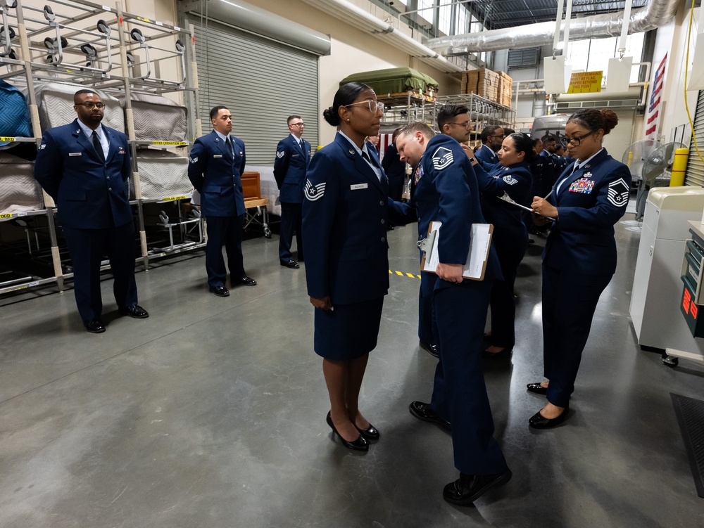 Blues inspection keep Airmen sharp at AFMAO