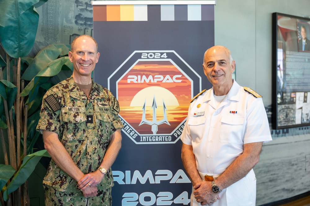 Chilean Navy Commander-In-Chief at the Pacific Warfighting Center for RIMPAC 2024