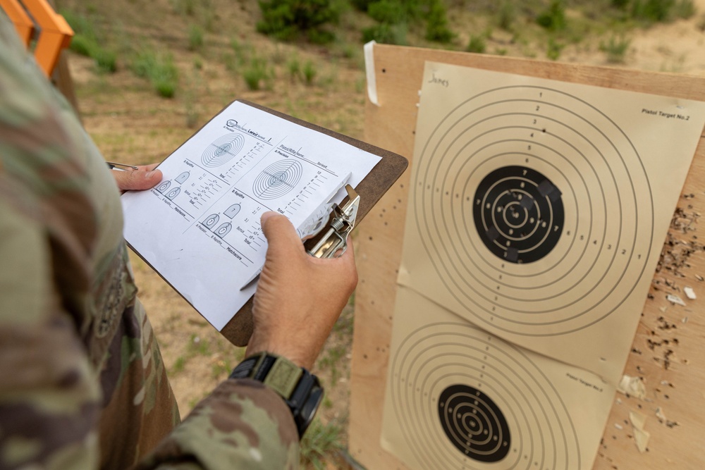 Staff Sgt. Conner Williams scores his target