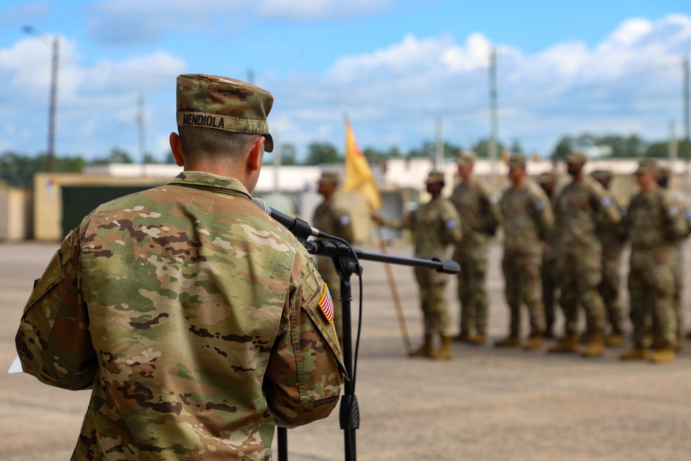 Sustainment Soldiers Host Change of Command