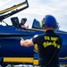 The Navy Flight Demonstration Squadron, the Blue Angels, perform in Johnson City, NY.