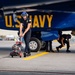 The Navy Flight Demonstration Squadron, the Blue Angels, perform in Johnson City, NY.