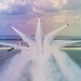 The Navy Flight Demonstration Squadron, the Blue Angels, perform in Pensacola Beach, FL.