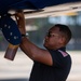 The Navy Flight Demonstration Squadron, the Blue Angels, perform in Pensacola Beach, FL.